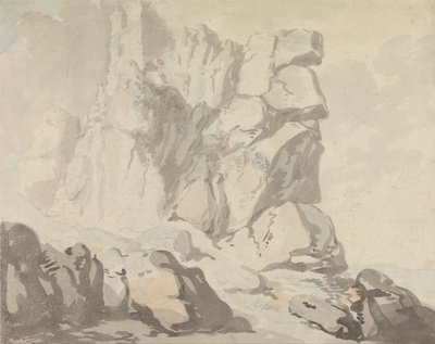 Tintagel Slot af Thomas Rowlandson